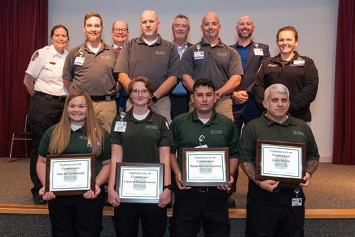 EMT academy graduates